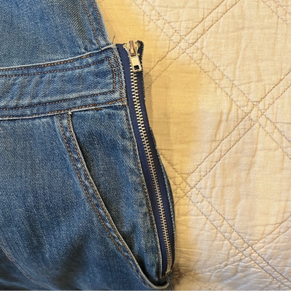 Wide Legged Denim Overalls - Picture 4 of 4